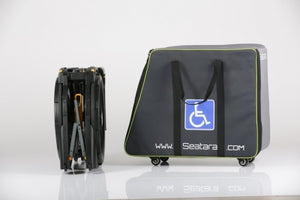 WheelAble Shower and Commode Chair by Seatara - Optional Carry Bag w/wheels