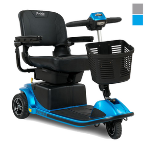 Revo 2.0 3-Wheel by Pride Mobility is available in True Blue or Grey Street