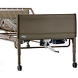 Same piece can be used as either the headboard or the footboads, bed ends from Invacare.