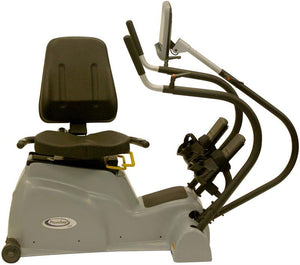 HCI Fitness PhysioStep LXT-700, Recumbent Linear Step Cross Trainer|Commercial grade frame is durable for facility and home use|Foot straps for easy movement|Right and left swivel seat for easy entry|9 inch LCD Display screen to monitor your exercise|Up and down movement to simulate walking
