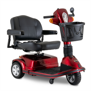 Maxima 3-Wheel Scooter by Pride Mobility Candy Apple Red with mirror