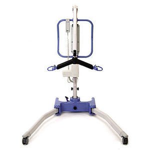 Joerns Hoyer Advance-E Portable Patient Lift|Front view of the Joerns Hoyer foldable portable lift|Advance E Portable Lift Folded|Joerns Hoyer Full Back Padded Polyester Sling|Joerns Hoyer Full Back Net Polyester Sling