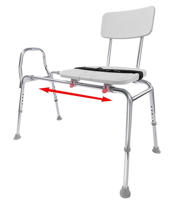 Eagle Health Sliding Transfer Bench with Cut Out|Eagle Health Sliding Transfer Bench with Cut Out