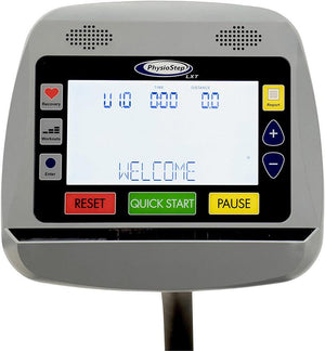 HCI Fitness PhysioStep LXT-700, Recumbent Linear Step Cross Trainer|Commercial grade frame is durable for facility and home use|Foot straps for easy movement|Right and left swivel seat for easy entry|9 inch LCD Display screen to monitor your exercise|Up and down movement to simulate walking
