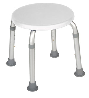 Adjustable Height Bath Stool By Drive Medical adjusts in 1" increments