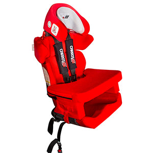 Convaid Carrot 3 Booster Seat|Convaid Carrot 3 Booster Seat in Black|Booster Seat in Red with Optional Booster Support Tray|Optional 3D Body Balance Pads come in Left and Right (Pair)|Seat Angle Adjustment Wedge (Shown in blue)|FAA Fixing Strap to Aircraft Seat for Convaid Carrot 3
