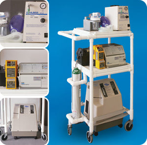 Mobile Respiratory Cart by Innovative Products Unlimited|Closeup of Mobile Respiratory Cart by Innovative Products Unlimited