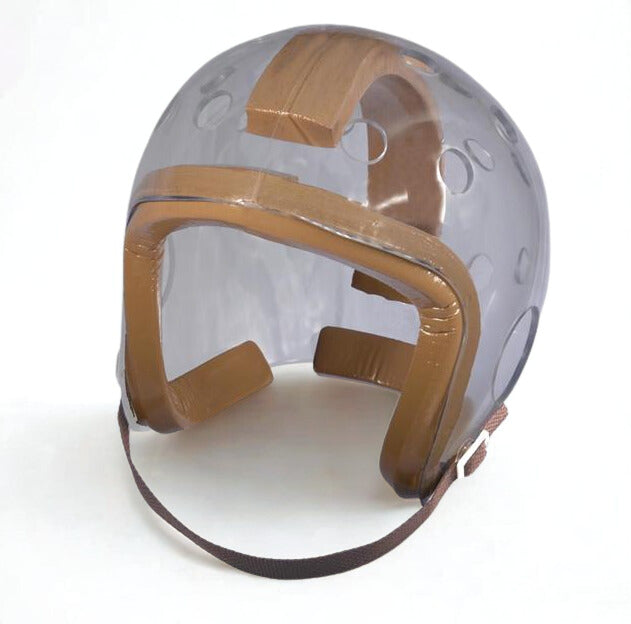 Danmar clear safety helmet is designed for post surgery patients, it is ventilated with padding inside the helmet.|Danmar Clear Helment for post surgery and safety. Padding to customize for head protection.