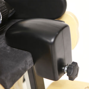 Optional Abduction Block is available in two sizes and is easy to remove