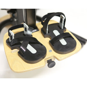 Optional Sandals available in two sizes and keep feet in place on footplate