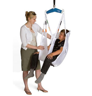 Arjohuntleigh Combi Sling with adult user|Arjohuntleigh Combi Sling with pediatric user|Diagram of Arjohuntleigh Combi Sling