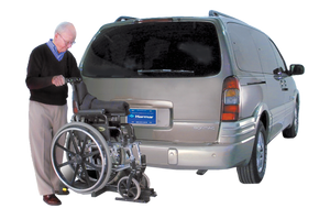 Harmar Tilt-N-Tote Lift is easy to use and easy to maintain without power