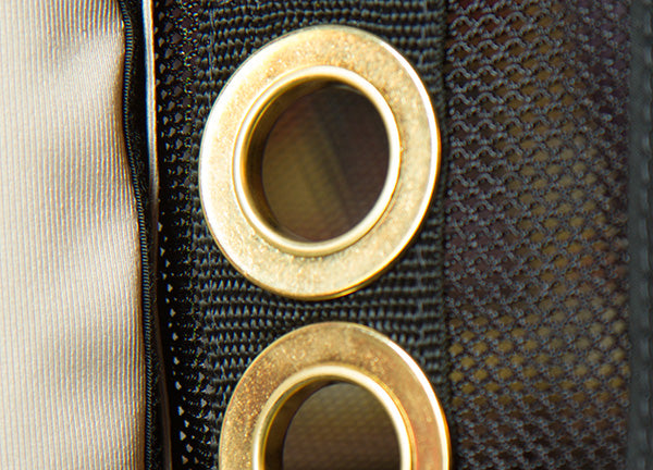 Side access points for Model 300, for feeding and or oxygen tubing.
