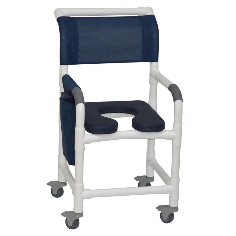 Admiral Blue seat with cover removed and Dark Blue backrest