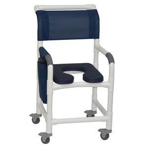 Admiral Blue seat with cover removed and Dark Blue backrest