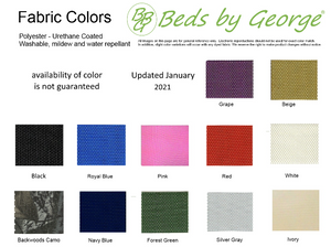 Beds by George Dream Series - Fabric Colors