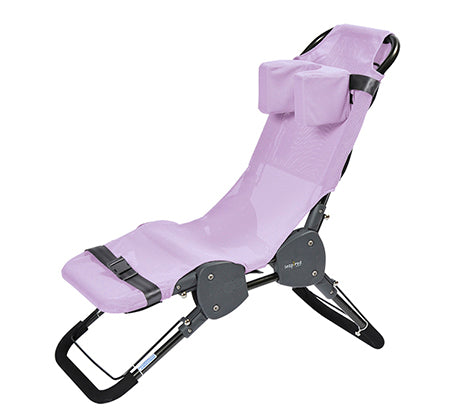 Ultima Bath Chair in Lionfish Lavender with optional head support