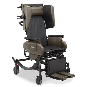 Synthesis Tilt Recliner Chair w/ Interlace Espresso Upholstery/black frame
