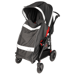 Black lower body windbreaker for canopy