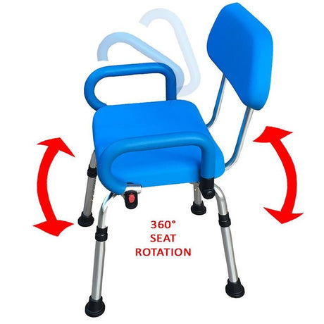 The Revolution Shower Chair with Swivel Seat by Platinum Health