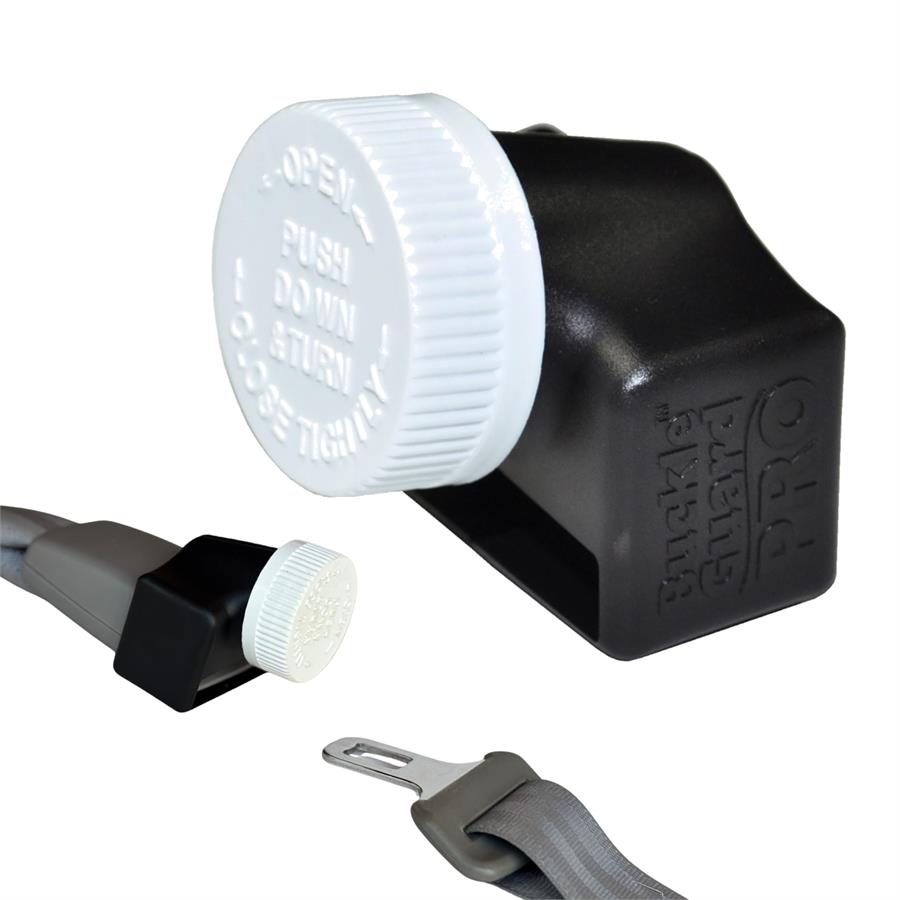 Buckle Guard PRO Seat Belt Button Cover is easy to install|Buckle Guard PRO Seat Belt Button Cover can be used with carseats|Use the Buckle Guard PRO with standard seatbelts to keep users safe