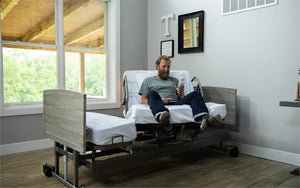 Knee and Head Adjustments are independent on the Pivot Bed