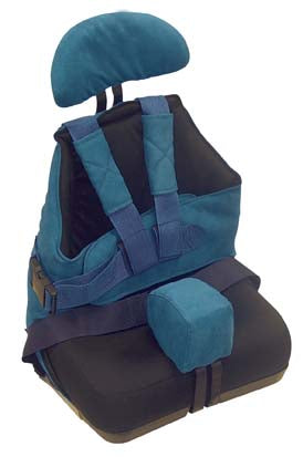 Inspired by Drive Seat2Go Positioning Seat is designed to improve seated posture.|Seat2Go Positioning Seat can be strapped to most seats and strollers or used as a floor sitter|Wrap Around Trunk Support straps and Positioning Pelvic Belt are included|Optional height adjustable headrest provide stability and neck support.|Optional depth adjustable abductor is easy to install and helps align hips|Seat2Go shown with the optional headrest and adjustable abductor