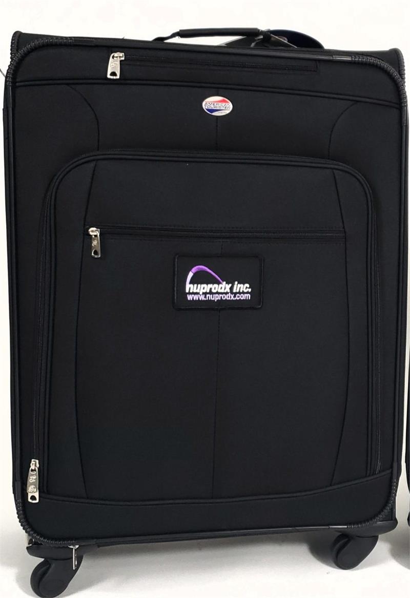 Folding Rolling Shower Chairand Commode by Nuprodx|8" Wide Commode Opening 4" Slot|Optional Swing-Away Arms|2 Part Solid Cushion|Carrying Case with Casters|18"x10"x10" Standard Carrying Case|Optional B Drop Rail|Commode Pan is an optional accessory|Commode Pan Lowering Brackets|Calf Panel|Nuprodx Laterals|Nuprodx Hip Guides|BodyPoint Hip Belt