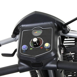 CityRider 4-Wheel Mid Size Scooter in Sunset Orange|CityRider 4-Wheel Mid Size Scooter in Red|CityRider 4-Wheel Mid Size Scooter in Sunset Orange|CityRider 4-Wheel Lighting System|CityRider 4-Wheel Mid Size Scooter in Black|Control Panel on the CityRider 4-Wheel Mid Size Scooter|Wheels grip surfaces and make inclines easy on the CityRider|Crushproof basket attaches to the front of the CityRider for convenience|Optional Electric Horn with 3 sounds|Optional deluxe cup holder|Optional Safety Flag