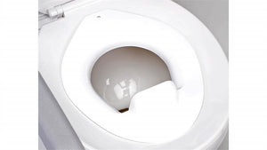 Inspired by Drive Contour Series Toilet Support in Hi-Back option|Toilet support with armrests and footrests package (Lo-Back option)|Inspired by Drive Contour Series Toilet Support in Lo-Back option|Plastic reducer ring option (comes standard with Small and Medium Reduced)|Optional Soft-Flex Splashguard|Small and Medium (Reduced Depth option) come with U-Shaped base|Padded reducer ring is available in x-small and small