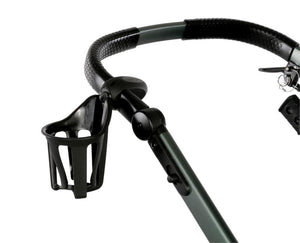 Cupholder clips on handlebar
