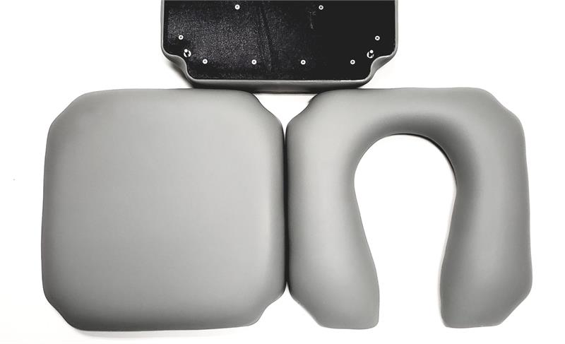 Stationary Shower Chair and Commode by Nuprodx Cushion with Pins