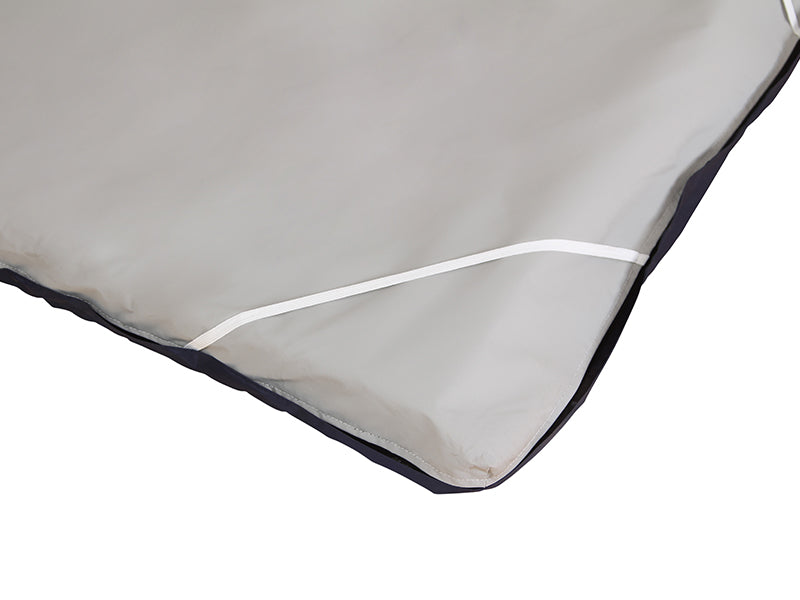 Protekt Serenity Gel Overlay by Proactive Medical|Gel bladders contain an aqueous gel composition for immersion|Bottom of cover has 4 elastic straps to firmly hold mattress in place