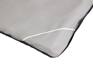 Protekt Serenity Gel Overlay by Proactive Medical|Gel bladders contain an aqueous gel composition for immersion|Bottom of cover has 4 elastic straps to firmly hold mattress in place
