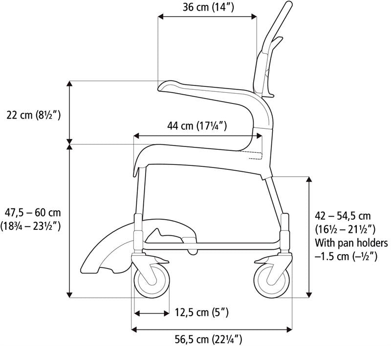 How to measure for your Etac Adjustable Chair
