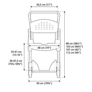 Etac Shower Commode Chair Back Measurements