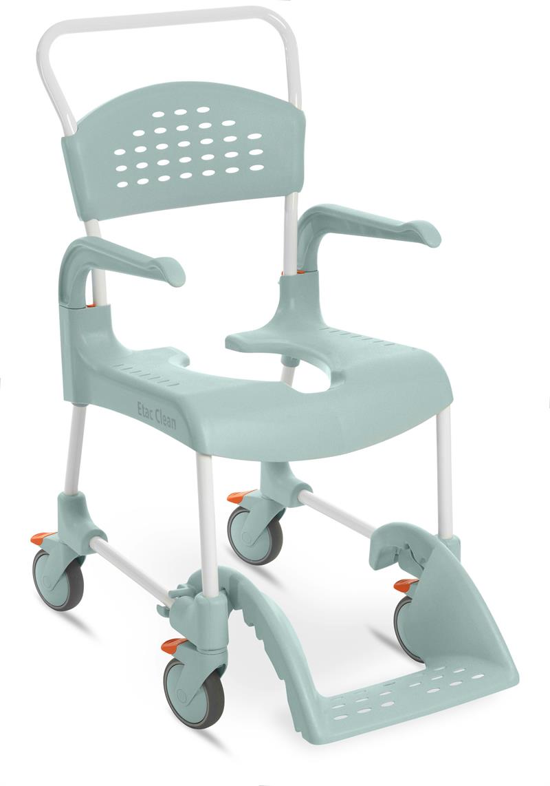 Etac Clean Shower Commode Chair in Lagoon Green