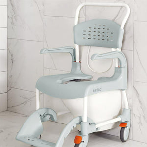 Etac Shower Commode Chair Over wall mounted toilet