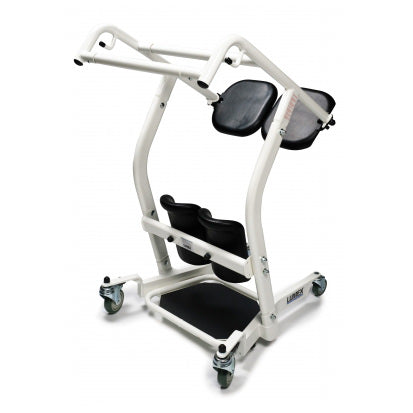 Lumex Stand Assist Patient Transport|Lumex Stand Assist Patient Transport Side View|Lumex Stand Assist Patient Transport Arms swung out|Lumex Stand Assist Patient Transport Sit to Stand with Patient|Lumex Stand Assist Patient Transport Patient standing
