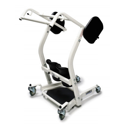 Lumex Stand Assist Patient Transport|Lumex Stand Assist Patient Transport Side View|Lumex Stand Assist Patient Transport Arms swung out|Lumex Stand Assist Patient Transport Sit to Stand with Patient|Lumex Stand Assist Patient Transport Patient standing