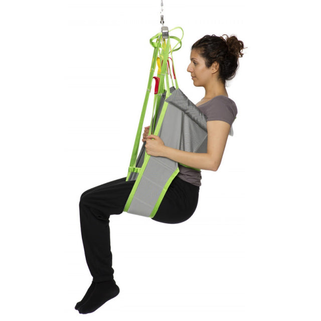 Polyester Toiling Sling 25080 |Polyester Net Toileting Sling 25085|Polyester Net Highback Toileting Sling 25090|Toileting Sling by Human Care Size and Color Chart
