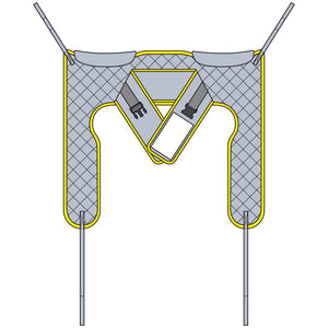 Savaria Hygienic Sling with Buckle - Sling shape