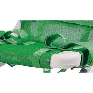 Leg straps come standard and control abduction and adduction