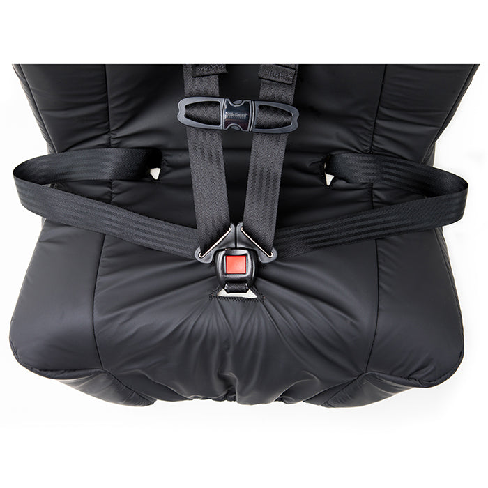 Inspired By Drive Spirit Spica Car Seat with Positioning Wedges|Side view of Spica car seat without positioning wedges|Inspired By Drive Spirit Spica Car Seat without Positioning wedges|Closeup of two positioning wedges for Spica Car Seat by Inspired by Drive|Closeup of buckle closure for Spica Car Seat|Two memory foam positioning wedges come standard with Spica Car seat|Memory Foam padding throughout entire Spica Car Seat by Inspired By Drive