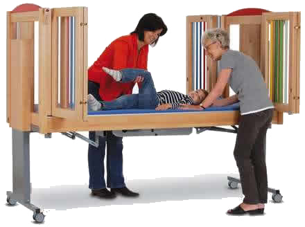 Kayser Betten Ida I Full Electric Bed|Kayser Betten Ida I Full Electric Bed - Dual Side Doors|Kayser Betten Ida I Full Electric Bed - Electric|Kayser Betten Ida I Full Electric Bed - Natural Wood or Color|Kayser Betten Ida I Full Electric Bed - Optional IV Pole|Kayser Betten Ida I Full Electric Bed - Four Section Platform|Kayser Betten Ida I Full Electric Bed - Foam Mattress