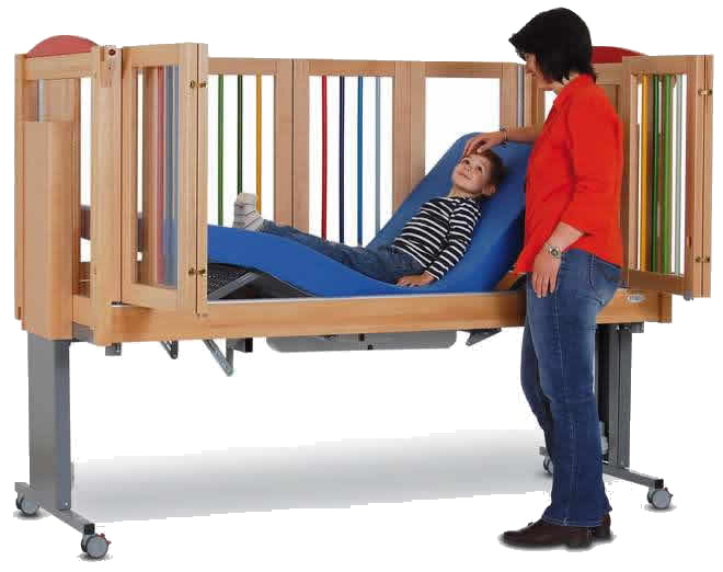 Kayser Betten Ida I Full Electric Bed|Kayser Betten Ida I Full Electric Bed - Dual Side Doors|Kayser Betten Ida I Full Electric Bed - Electric|Kayser Betten Ida I Full Electric Bed - Natural Wood or Color|Kayser Betten Ida I Full Electric Bed - Optional IV Pole|Kayser Betten Ida I Full Electric Bed - Four Section Platform|Kayser Betten Ida I Full Electric Bed - Foam Mattress