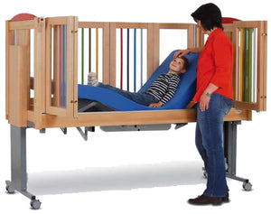 Kayser Betten Ida I Full Electric Bed|Kayser Betten Ida I Full Electric Bed - Dual Side Doors|Kayser Betten Ida I Full Electric Bed - Electric|Kayser Betten Ida I Full Electric Bed - Natural Wood or Color|Kayser Betten Ida I Full Electric Bed - Optional IV Pole|Kayser Betten Ida I Full Electric Bed - Four Section Platform|Kayser Betten Ida I Full Electric Bed - Foam Mattress