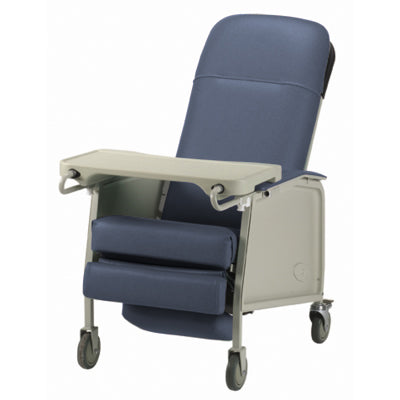 Invacare 3-Position Recliner, traditional three-position recliner offers exceptional comfort and durability, 250lb weight capacity, sitting, elevated leg or full recline, with tray|Invacare 3-Position Recliner - Rosewood|Invacare 3-Position Recliner - Jade