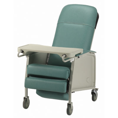 Invacare 3-Position Recliner, traditional three-position recliner offers exceptional comfort and durability, 250lb weight capacity, sitting, elevated leg or full recline, with tray|Invacare 3-Position Recliner - Rosewood|Invacare 3-Position Recliner - Jade