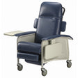 Invacare Clinical Recliner, 250 lb weight capacity, soft vinyl seat, 4 swivel casters, Gas cylinder for quick trendelenburg, and multiple positions|Invacare Clinical Recliner - Blue Ridge|Invacare Clinical Recliner - Rosewood